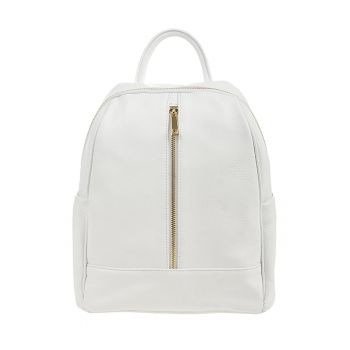 Rucsac de piele cu buzunare exterioare