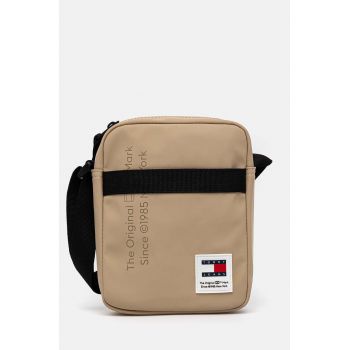 Tommy Jeans borseta culoarea bej, AM0AM12408