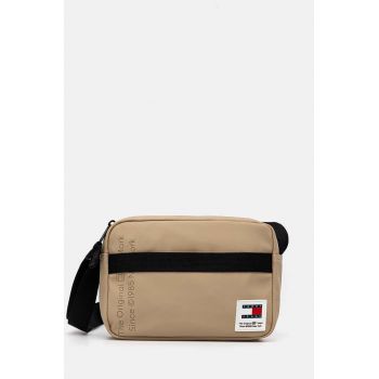 Tommy Jeans borseta culoarea bej, AM0AM12666
