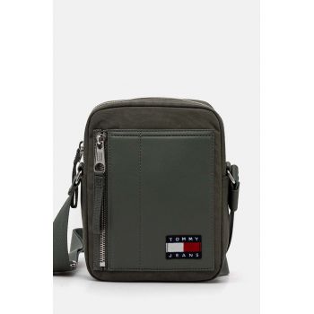Tommy Jeans borseta culoarea verde, AM0AM12629