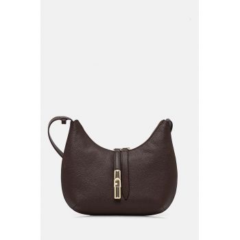 Furla poseta de piele culoarea maro, WB01500.BX3353.2460S