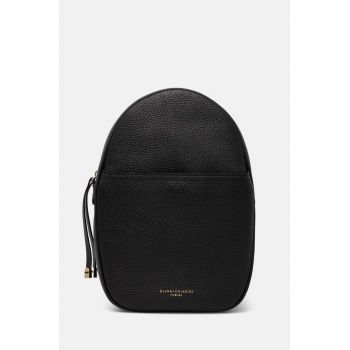 Gianni Chiarini ghiozdan de piele NINA femei, culoarea negru, mic, neted, ZN 11182 GRN