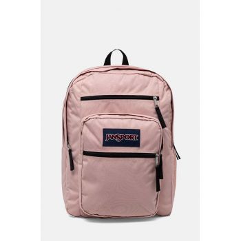Jansport rucsac Big Student culoarea roz, mare, neted, EK0A5BAHN591 de firma original