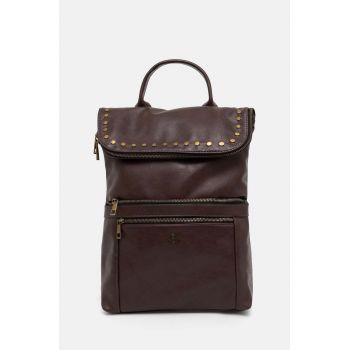 Medicine rucsac femei, culoarea maro, mare, neted
