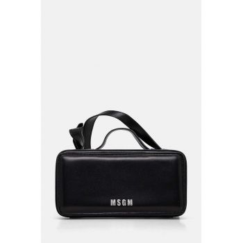 MSGM poseta de piele culoarea negru, 3741MDZ58.622