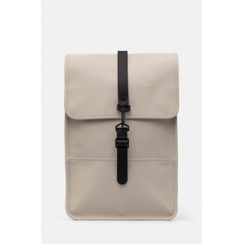 Rains rucsac Backpack Mini W3 culoarea bej, mare, neted, 13020-26
