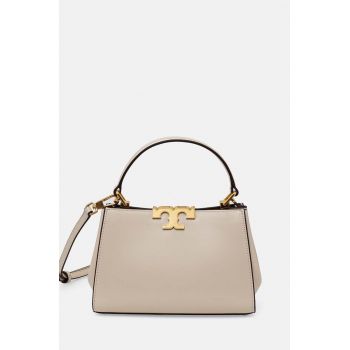 Tory Burch poseta de piele Eleanor culoarea bej, 159379
