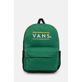 Vans rucsac culoarea verde, mare, cu imprimeu, VN000H4WJ5F1