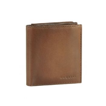 Portofel din piele -  Protectie RFID - Maro deschis