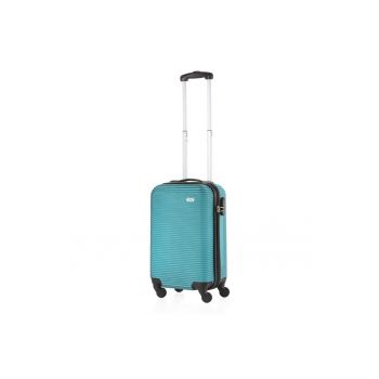 Troler Cabina  Horizon - ABS - 4 Roti - 54 cm - Albastru Aqua