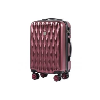 Troler Cabina - PC 190 - 55 cm - 4 Roti Duble - Cifru TSA - Policarbonat - Grena