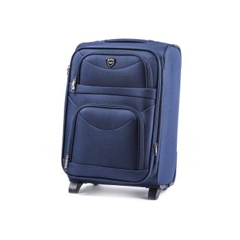Troler Mare - Extensibil - W6802 - 2 Roti - 74 cm - Bleumarin