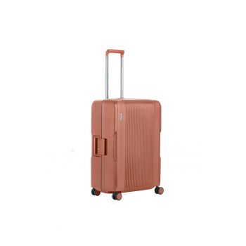 Troler Mediu - Polipropilena - Inchidere cu clapeta - Cifru TSA - Cod Okoban - Protector - 502470 - 66 cm - Caramiziu