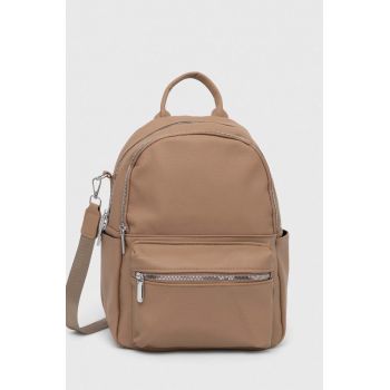 Answear Lab rucsac femei, culoarea bej, mic, neted