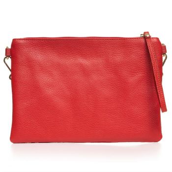 Geanta plic crossbody rosie, din piele naturala