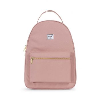 Herschel rucsac Nova Mid-Volume culoarea roz, mare, neted, 10503-02077-OS
