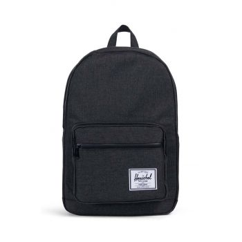 Herschel rucsac Pop Quiz Black Crosshatch culoarea negru, mare, neted, 10011-02093-OS
