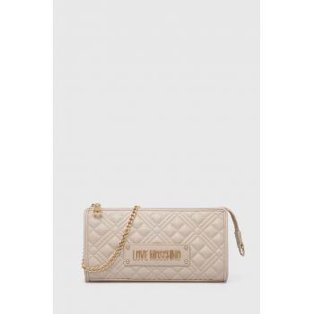 Love Moschino poseta culoarea bej, JC4011PP1LLA0000
