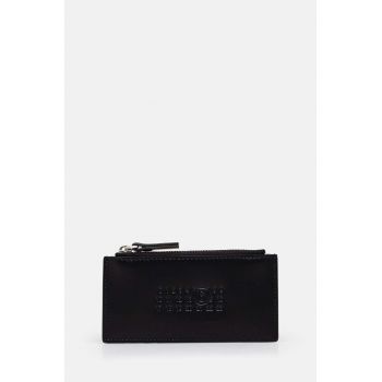 MM6 Maison Margiela portofel de piele femei, culoarea negru, SA5UI0011.P7183