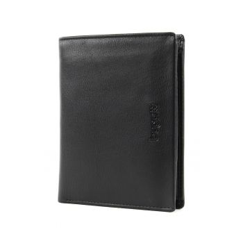 Portofel barbati -  seria Vertice - piele naturala - negru