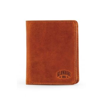 Portofel vertical barbati -  seria Digger Cade - KD1043-04 - piele naturala - cognac