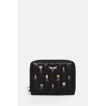 ZADIG&VOLTAIRE portofel de piele femei, culoarea negru, LWSG00176