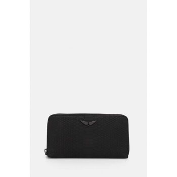 ZADIG&VOLTAIRE portofel de piele femei, culoarea negru, LWSG01085