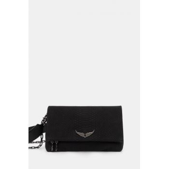 ZADIG&VOLTAIRE poseta de piele culoarea negru, LWBA02269