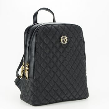 Rucsac dama cu aspect matlasat B-R1521-C020 M0 Negru