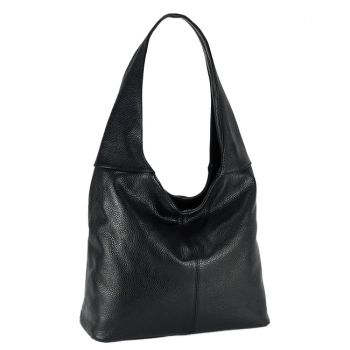 Geanta de umar din piele naturala B-8924 127, Negru