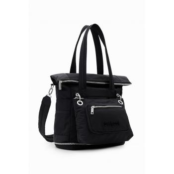 Rucsac din material textil cu etui detasabil