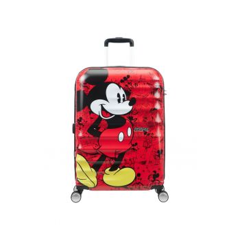 Troler Disney Wavebreaker Mickey Mouse - 67x47x26cm -rosu