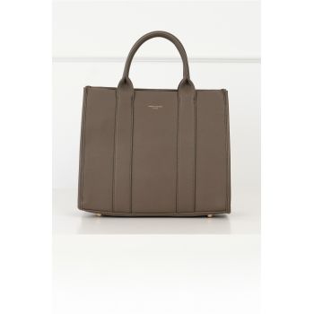 Geanta Alis taupe office mare
