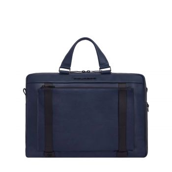 David briefcase leather laptop compartment