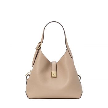 Deco crossbody tote timeless taupe