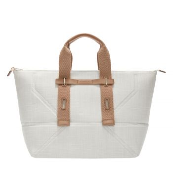 Giove edra l tote  marshmallow + greige