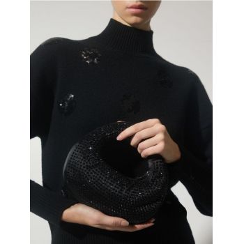 Reserved - LADIES` HANDBAG - negru