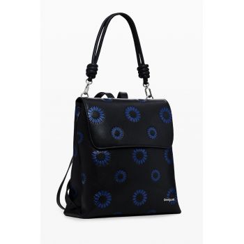Rucsac de piele ecologica cu model floral Rucsac de piele ecologica cu model floral
