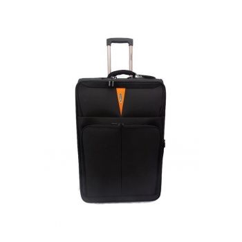 Troler Cabina Extensibil - 2 Roti -  ZC 6100 - 55 cm - Negru