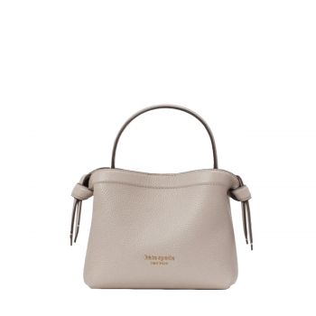 Knott mini crossbody tote warm taupe