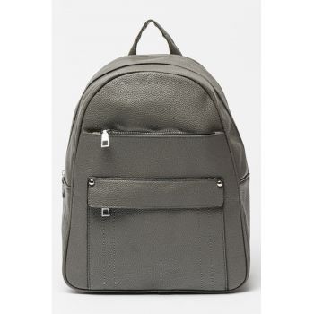 Rucsac din piele ecologica cu buzunare exterioare de firma original