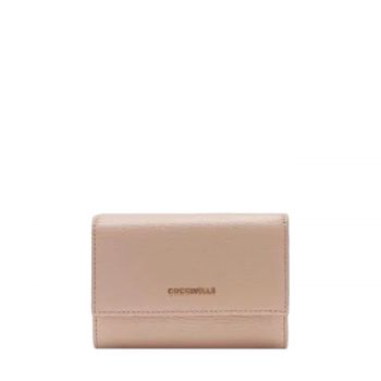 Metallic soft compact wallet rosette