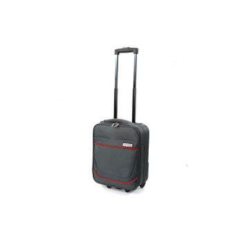 Troler  Carla - Gri/rosu - 40x30x15 cm