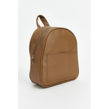 Rucsac de piele ecologica cu fermoar