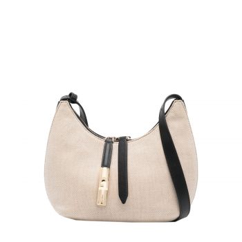 Goccia s shoulder bag naturale + nero Goccia s shoulder bag naturale + nero