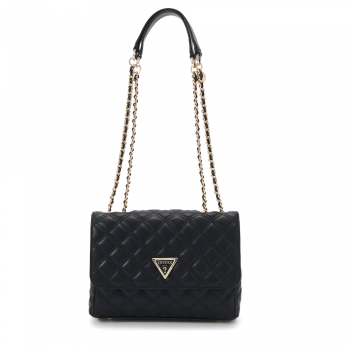 Poșetă satchel femei Guess neagră cu logo frontal 919posshwqg8748200n de firma originala