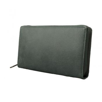 Portofel dama, Calyssa PT1399, piele naturala, Verde Portofel dama, Calyssa PT1399, piele naturala, Verde