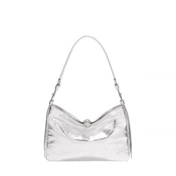 Sfera soft m shoulder bag silver