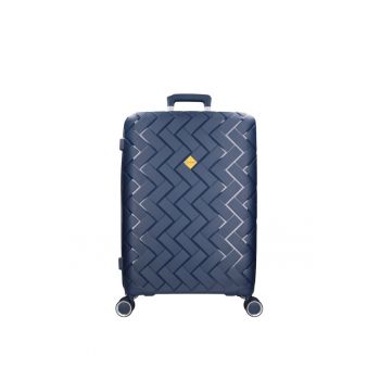 Troler mare  BZ 5806 - polipropilena - cifru - 4 roti duble - 76 cm - bleumarin de firma original