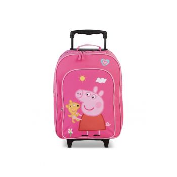 Troler pentru copii  Peppa pig F20680 - poliester - 42 cm - roz